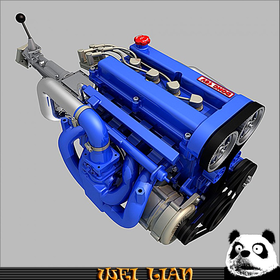 L4 Engine3d model