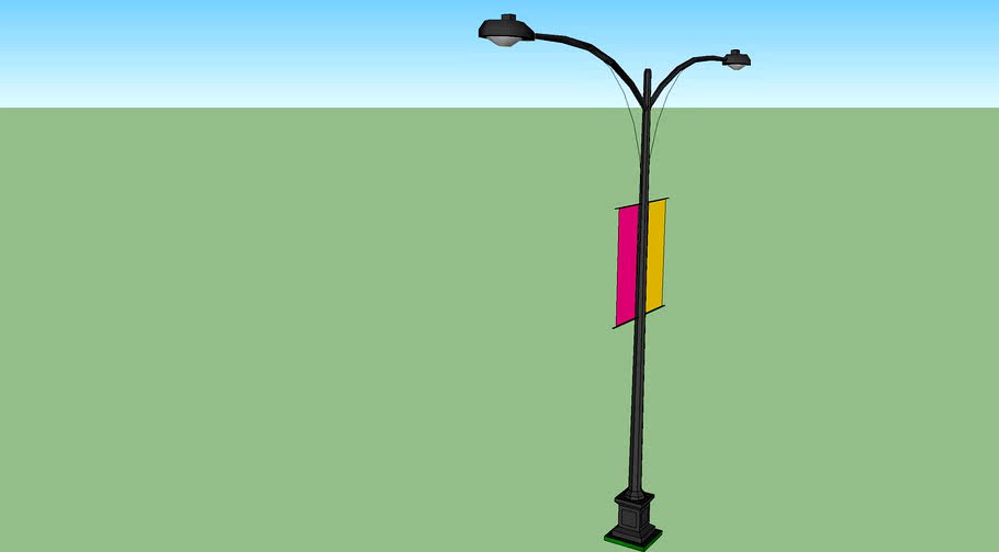 Double Lamp Post