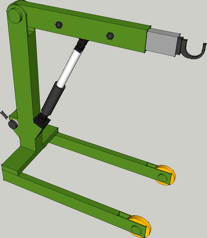 Gru Idraulica a Carrello.