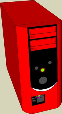 2005 Dell Dimension EXTREME gaming computer 3d model