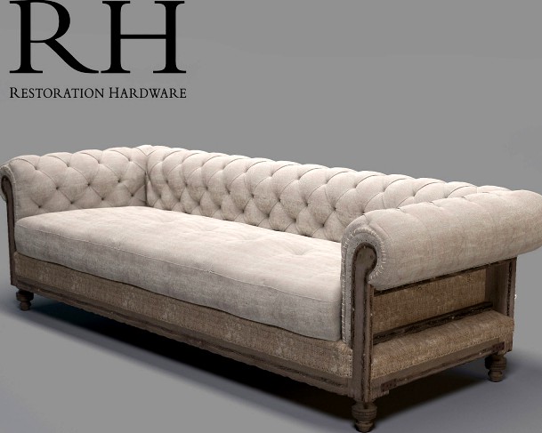 RH-Deconstructed Chesterfield Upholstered Sofas