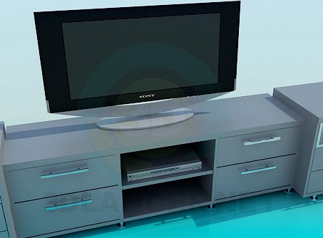 3D Model TV table