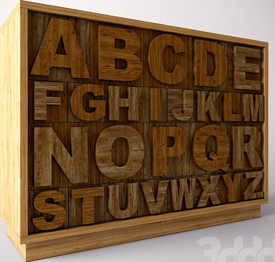 Cabinet ALPHABET. MAISONS DU MONDE