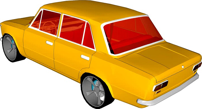 vaz 2108 lada samara 3D Model in Compact Cars 3DExport