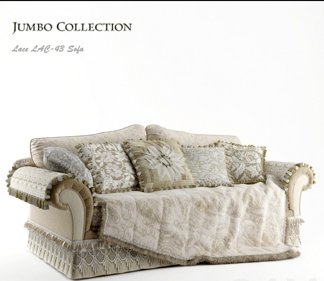 Jumbo Collection Promenade Lace LAC-43 3-seat sofa