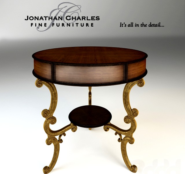 Jonathan Charles - round table on brass base
