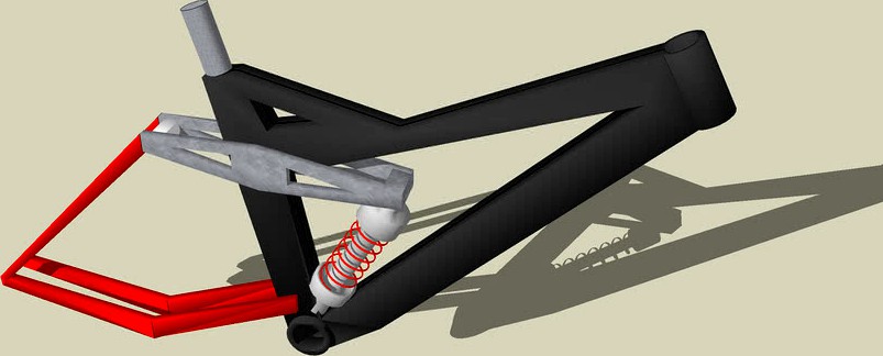 Full Suspension Mountain Bike Freeride Frame
