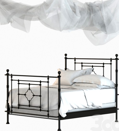 Restoration Hardware QUATREFOIL IRON BED