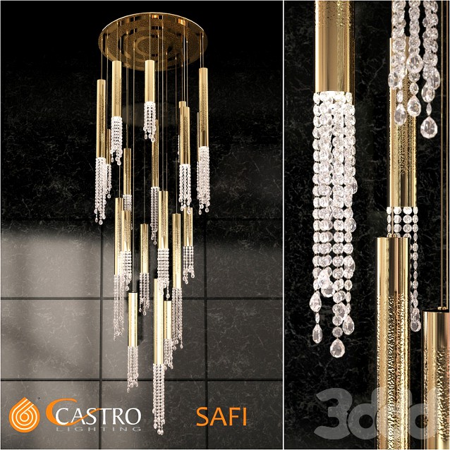 Cascade chandelier Castro lighting SAFI