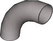 Elbow, Aluminium acc. to EN 754/755, EN AW 5754-0/H112, seamless, sim. to DIN 2605