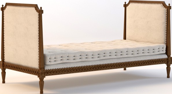 Black Rooster Grey Wash Daybed