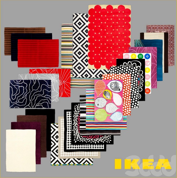 IKEA low pile rugs