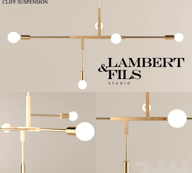 Lambert &amp; Fils Cliff Suspension Lamp
