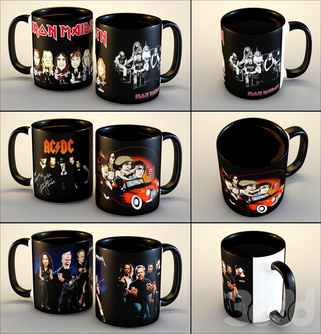 Сups with images of dinosaurs