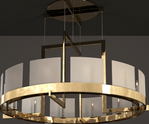 Powell and Bonnell - Halo chandelier