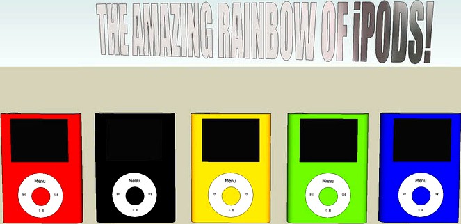 The Amazing Rainbow Of iPods