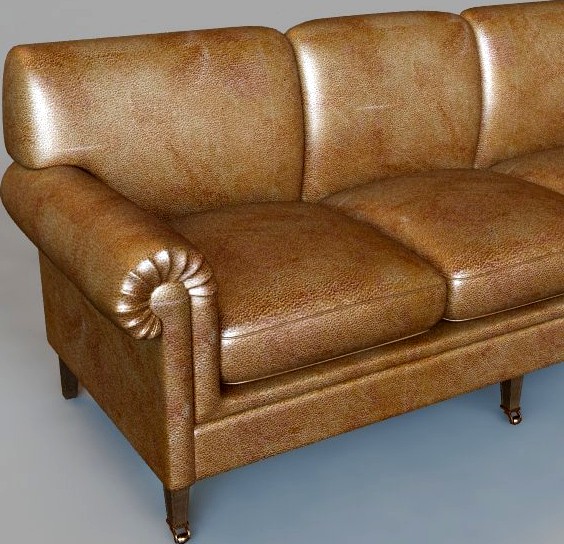 Rolled Arm Sofa3d model