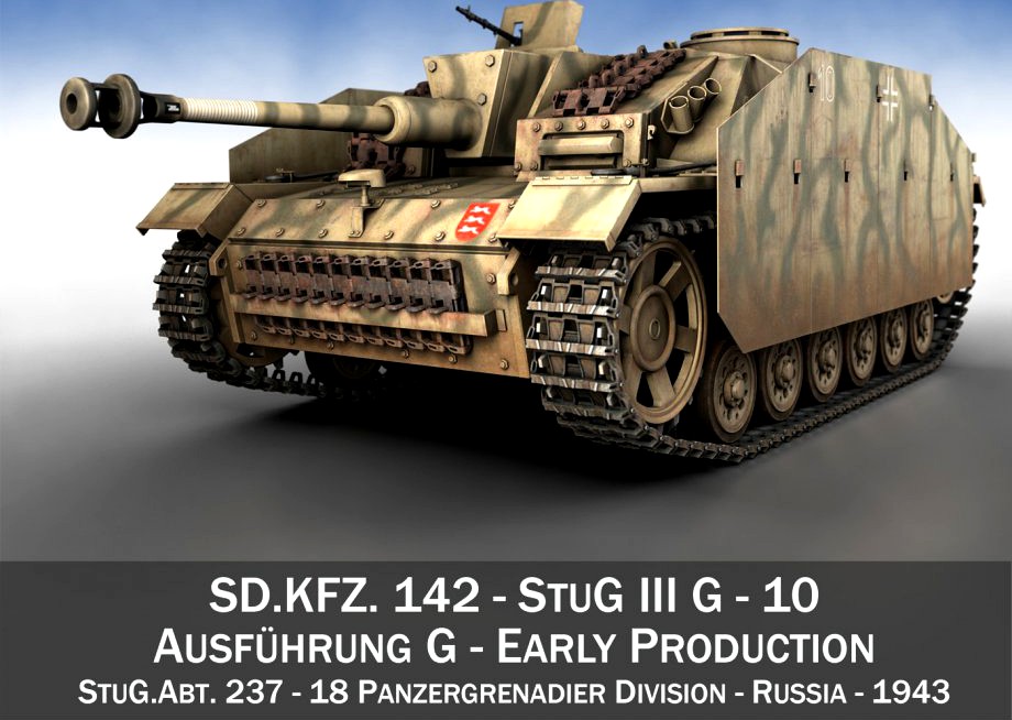 StuG III - Ausf.G - 10 - Early Production3d model