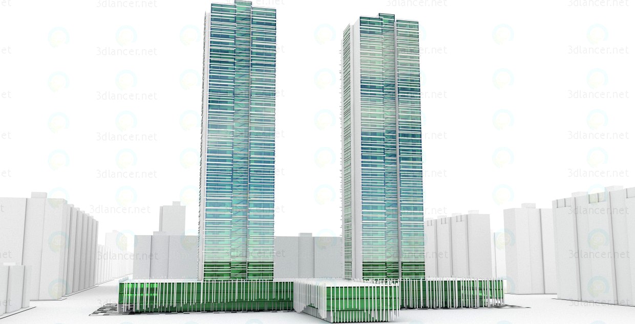 3D Model Residential complex Vysotnik