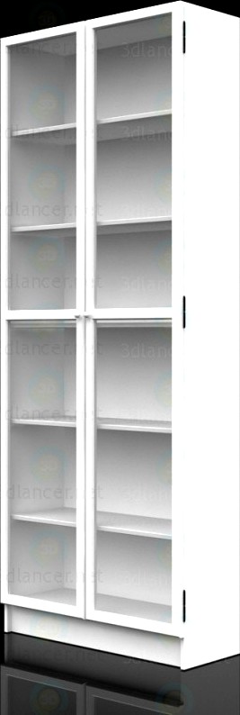 3D Model Ikea  Bookcase with doors  BILLY OKSBERG