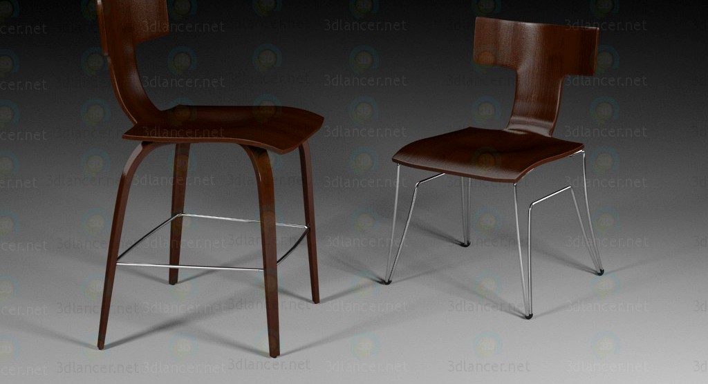 3D Model Kitchen chair