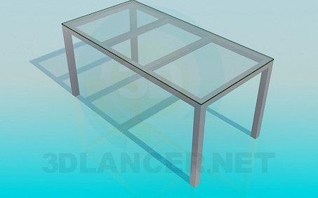 3D Model Rectangular coffee table