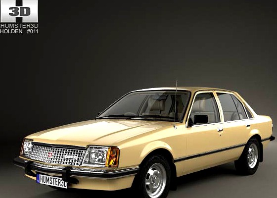 3D model of Holden Commodore with HQ interior 1980