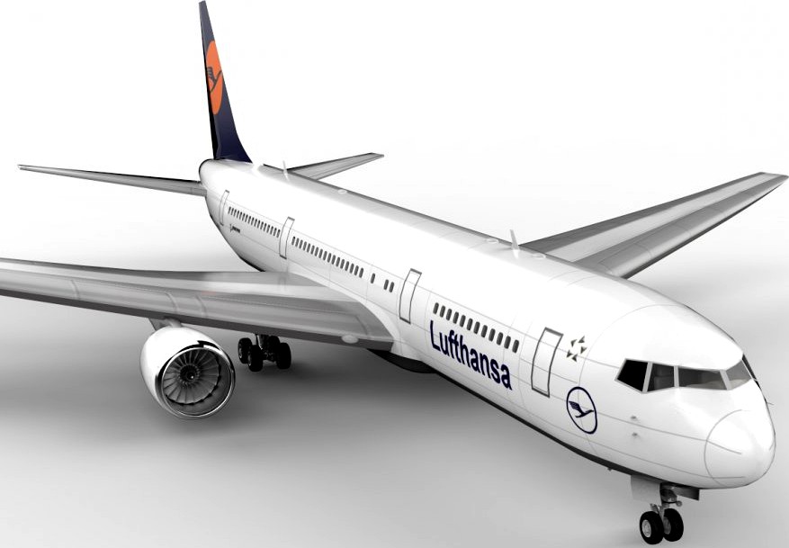 B767-300 Lufthansa3d model