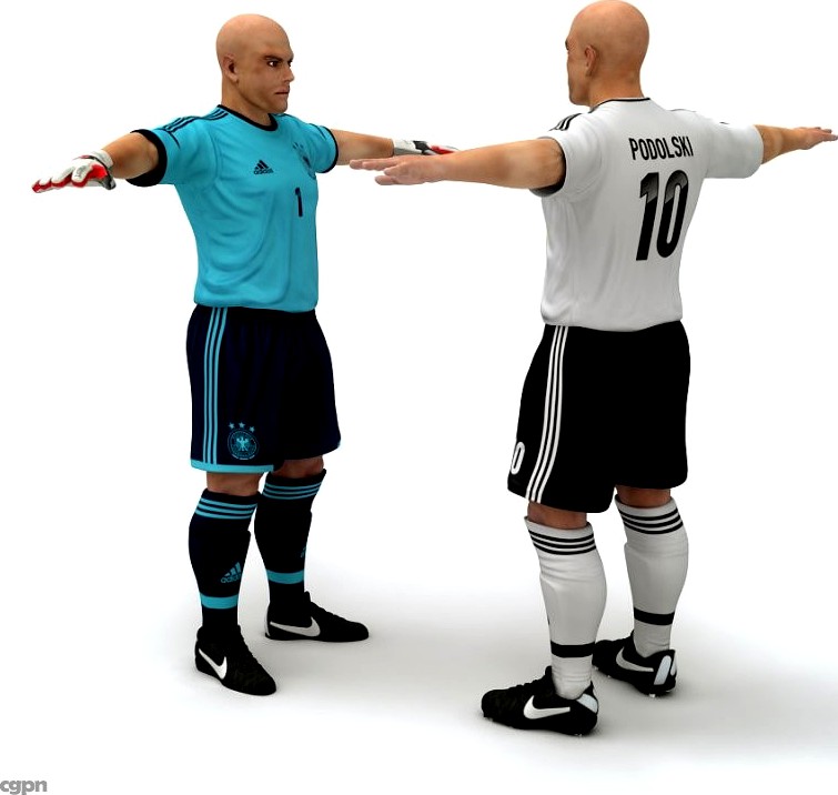 Football Player and Goalkeeper - Germany National Team3d model