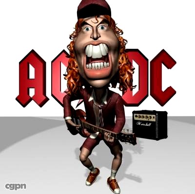 Angus Young 3D3d model