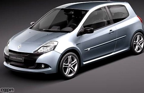 Renault Clio RS 20103d model