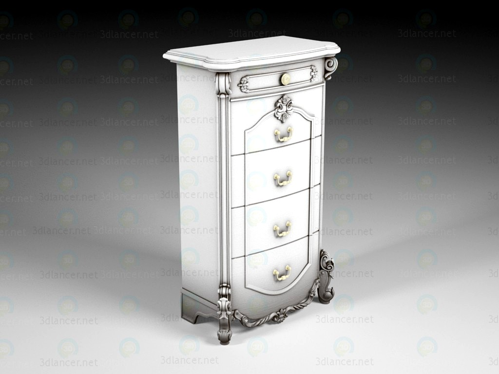 3D Model Classic chest of drawers