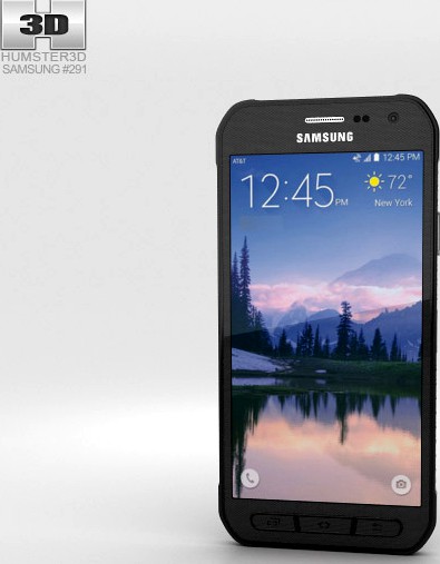 3D model of Samsung Galaxy S6 Active Gray