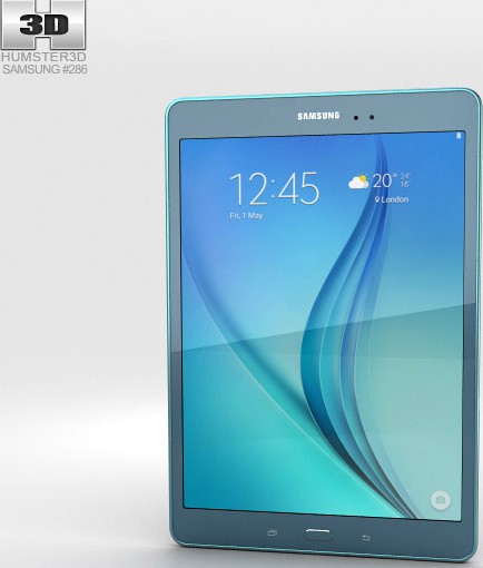 3D model of Samsung Galaxy Tab A 9.7 Smoky Blue