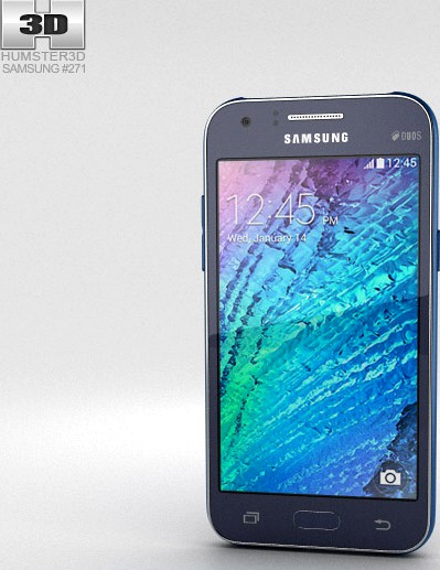 3D model of Samsung Galaxy J1 Blue