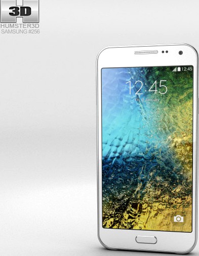 3D model of Samsung Galaxy E5 White