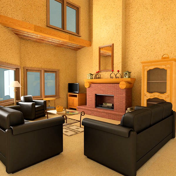 3D model of Living Room Set 01