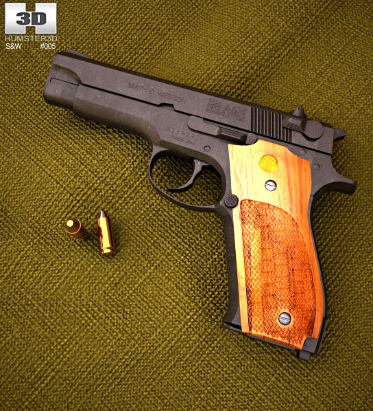 3D model of Smith &amp; Wesson Model 39