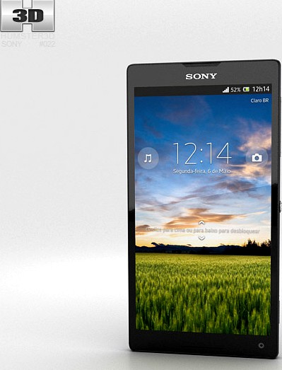 3D model of Sony Xperia ZL (ZQ)