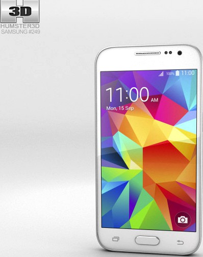 3D model of Samsung Galaxy Core Prime White