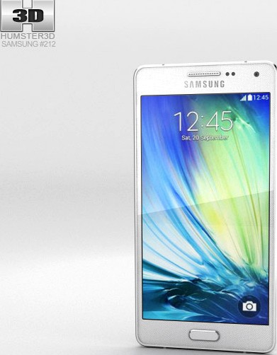3D model of Samsung Galaxy Alpha A3 Pearl White