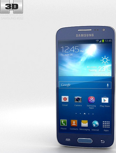 3D model of Samsung Galaxy Express 2 Blue