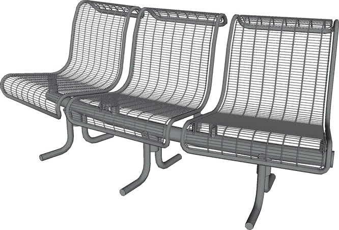 Plexus 3 Seat Bench