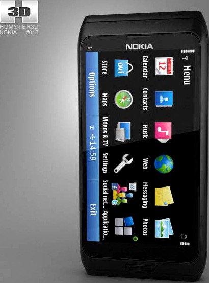 3D model of Nokia E7-00