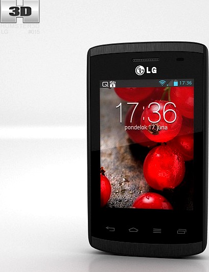 3D model of LG Optimus L1 II (E410)