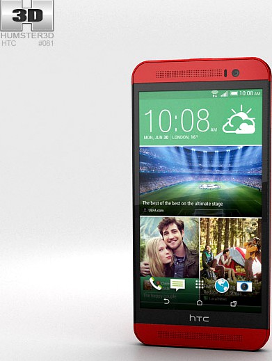 3D model of HTC One (E8) Red