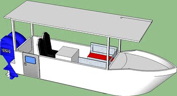 Fishing/crusing boat