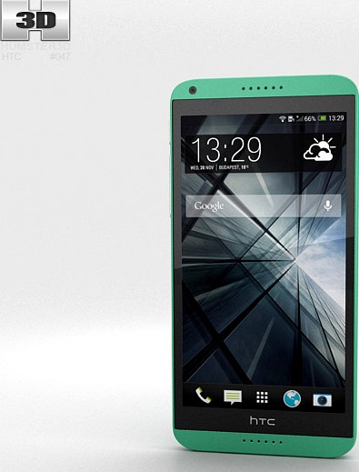 3D model of HTC Desire 816 Green