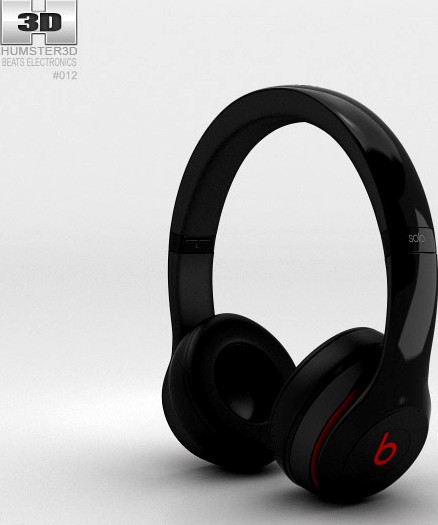 3D model of Beats by Dr. Dre Solo2 On-Ear Headphones Black