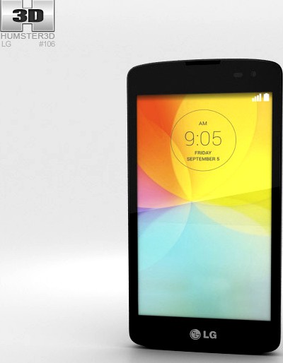 3D model of LG L Fino Black